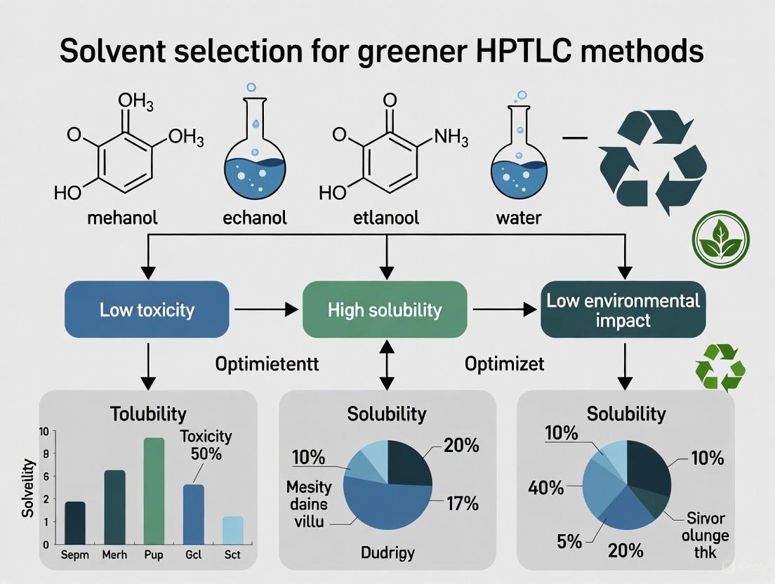 Green Solvent Selection for HPTLC Methods: A Sustainable Strategy for Biomedical Analysis