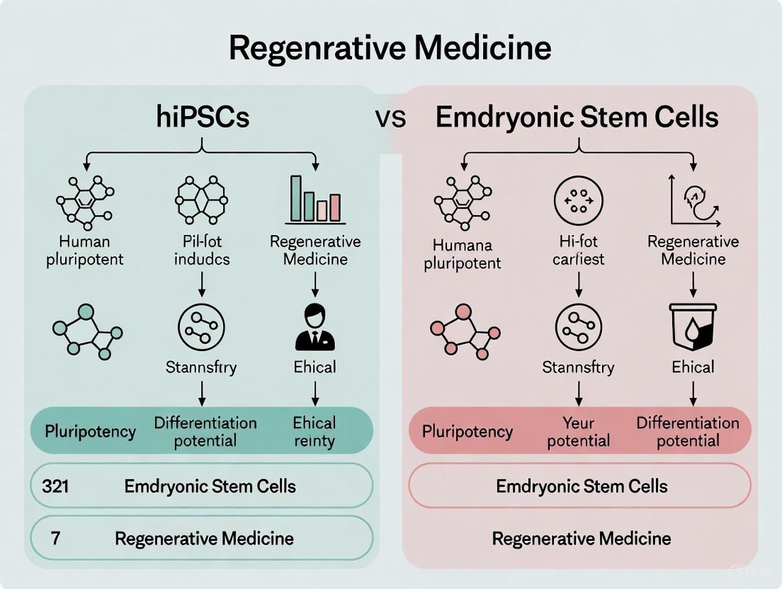 hiPSCs vs. Embryonic Stem Cells: A Comparative Analysis of Safety Profiles for Research and Clinical Translation