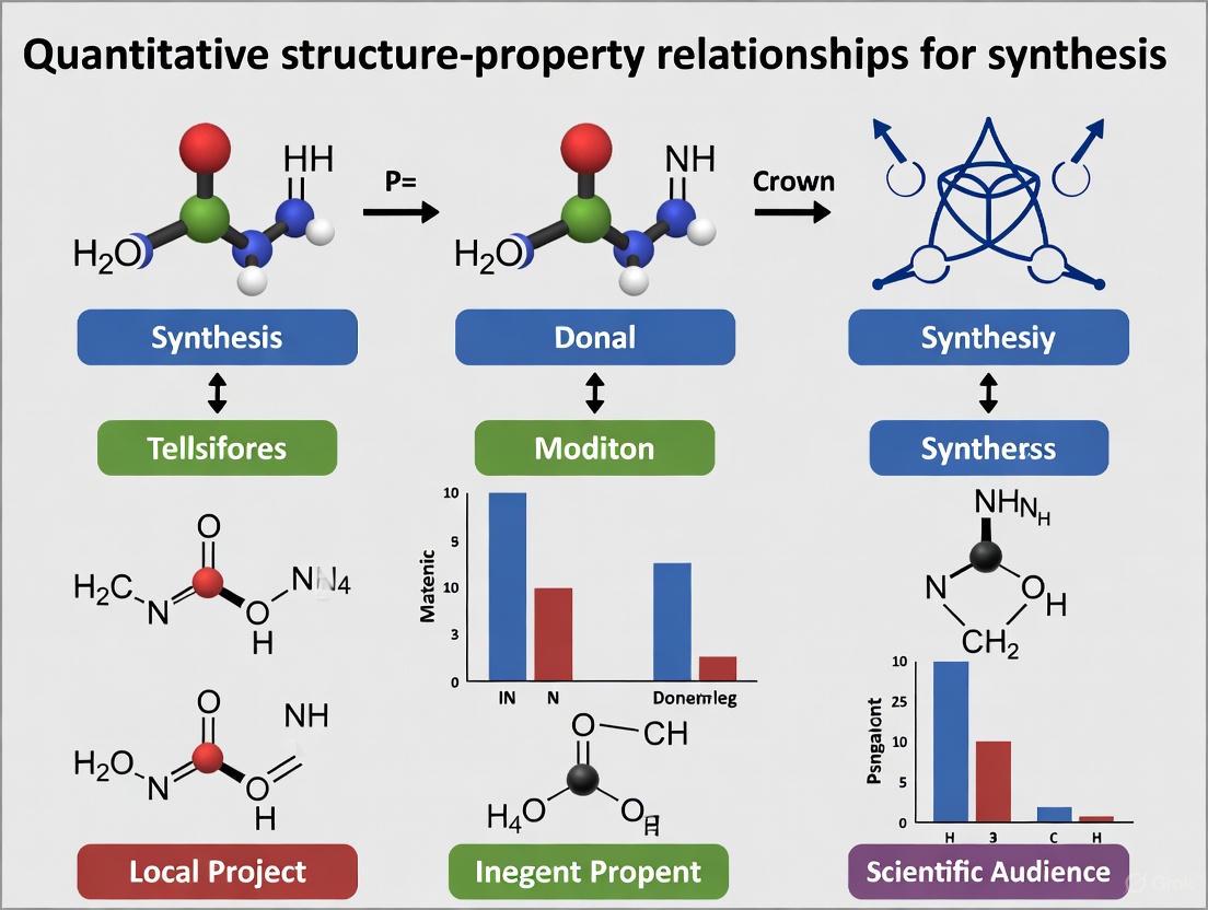Quantitative Structure-Property Relationships (QSPR) in Drug Synthesis: A Foundational Guide to Methods, Models, and Applications