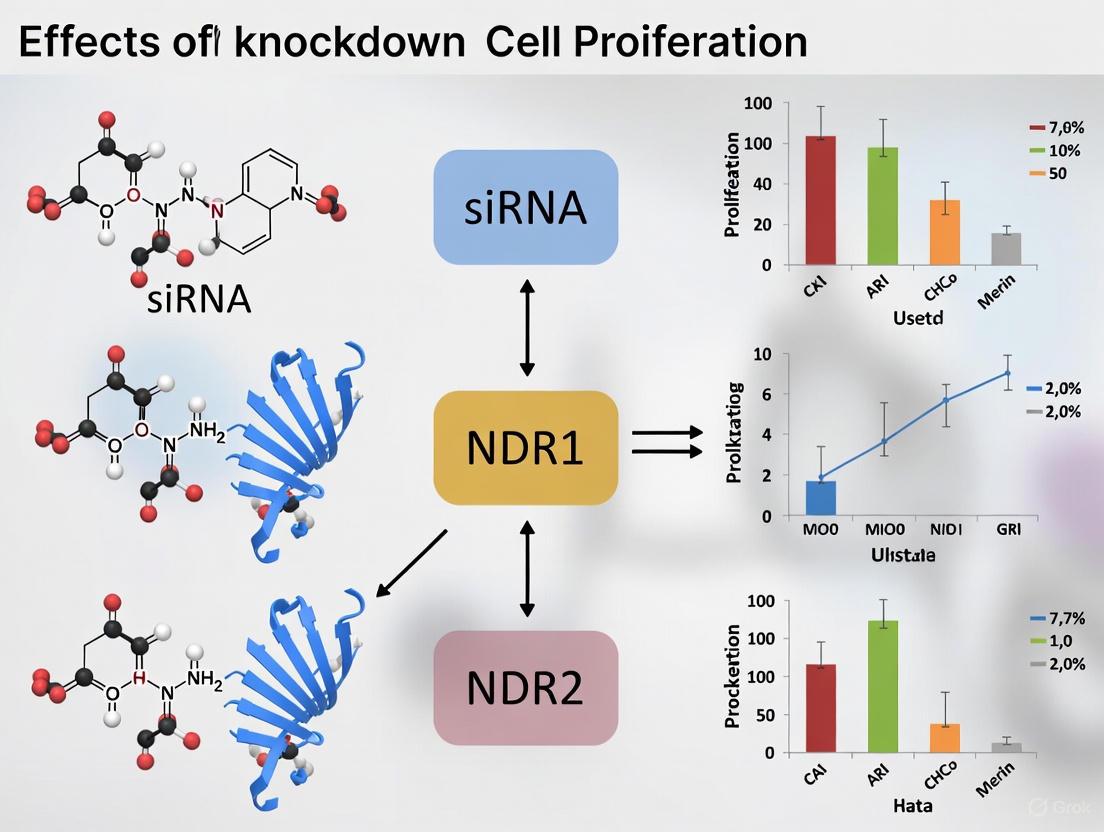 siRNA-Mediated Knockdown of NDR1/2: Mechanisms and Implications for Cell Proliferation in Cancer and Beyond