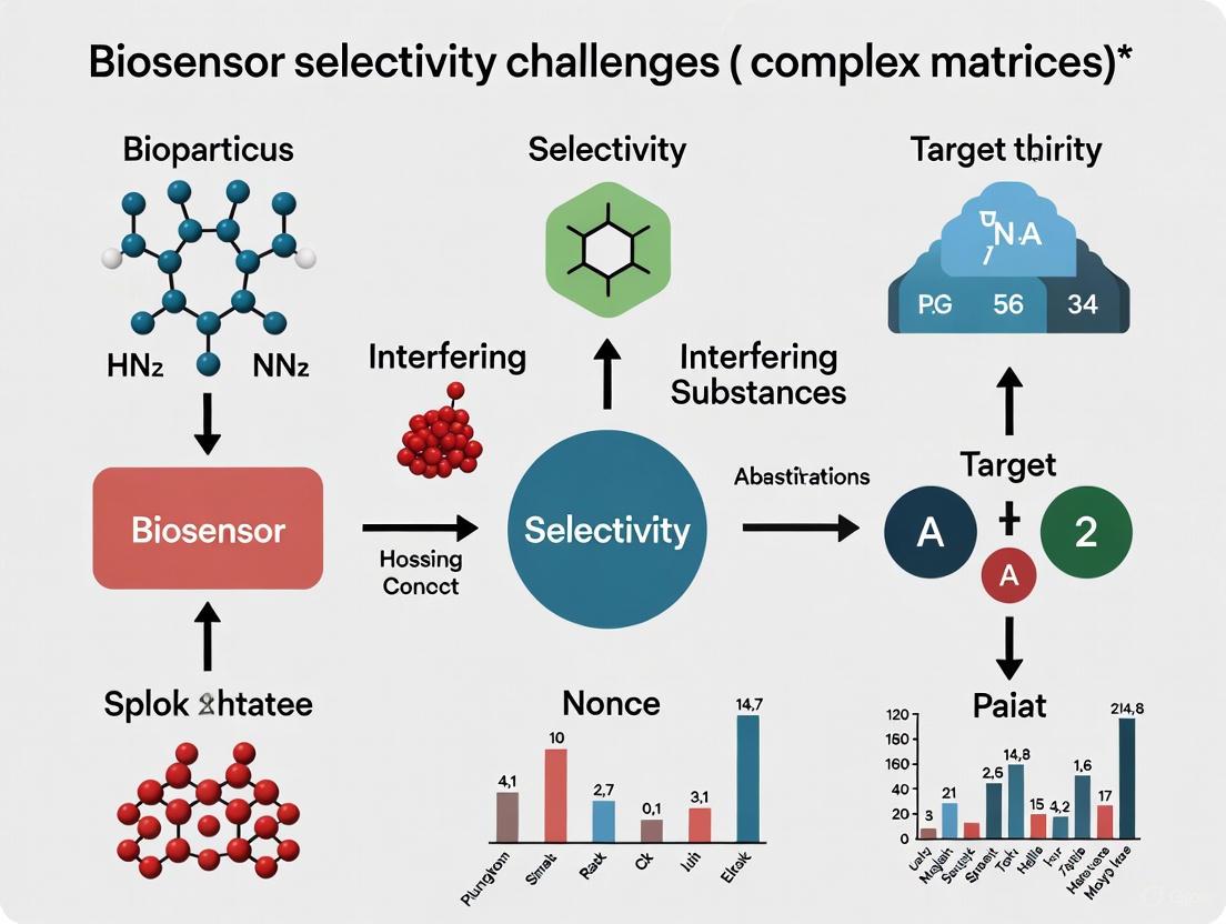 Overcoming Biosensor Selectivity Challenges in Complex Matrices: From Foundational Principles to AI-Driven Solutions