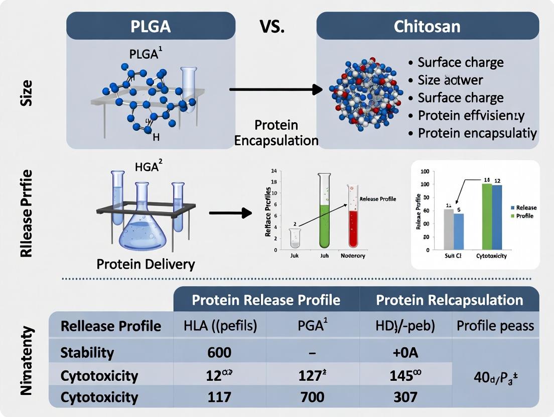 PLGA vs. Chitosan Nanoparticles: A Comparative Analysis for Protein Drug Delivery Systems