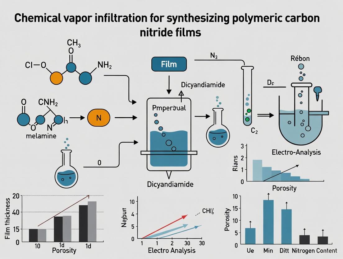 Chemical Vapor Infiltration for Polymeric Carbon Nitride Films: Synthesis, Optimization, and Emerging Applications in Biomedicine