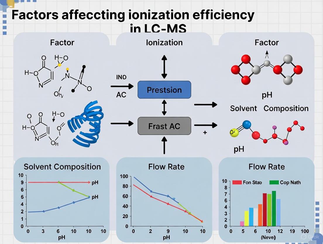Mastering Ionization Efficiency in LC-MS: From Fundamental Principles to Advanced Quantification Strategies
