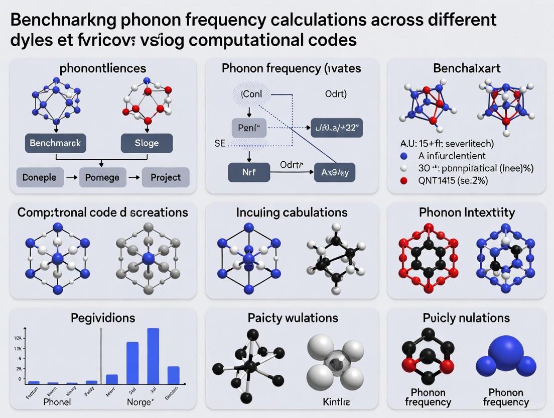 Benchmarking Phonon Calculations: A 2025 Guide to Codes, Methods, and Accuracy