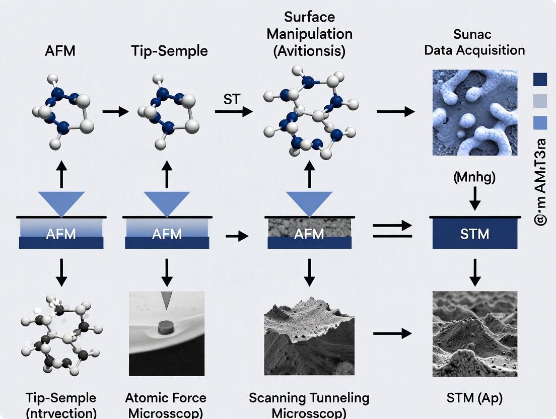 Atomic Force Microscopy and Scanning Tunneling Microscopy: Advanced Protocols for Surface Manipulation in Biomedical Research