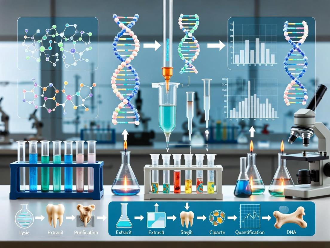 Advanced Techniques for DNA Extraction from Bones and Teeth: A Forensic Science Protocol Guide for Researchers