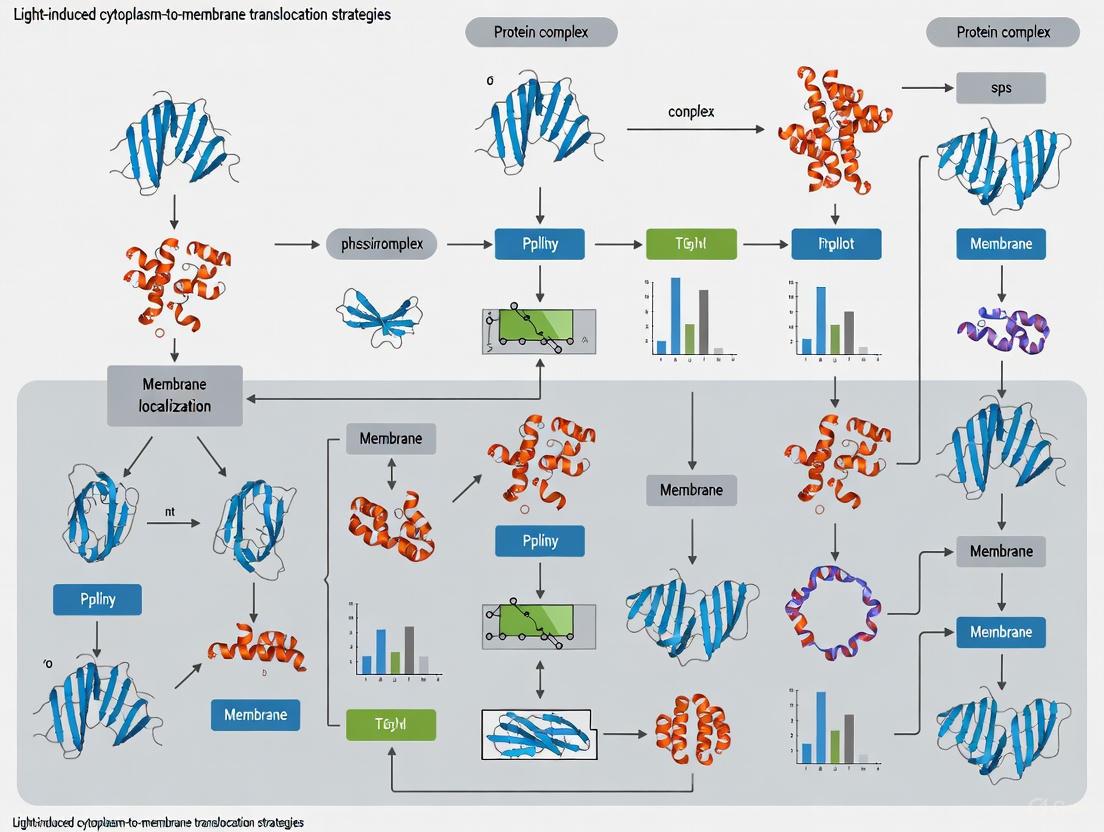 Optogenetic Control of Cytoplasm-to-Membrane Translocation: Strategies, Systems, and Applications in Biomedical Research
