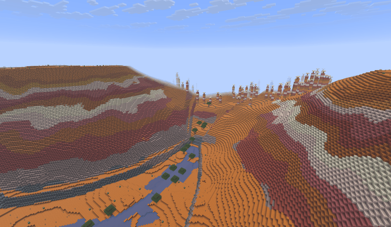 A layered red-rock canyon inspired by the national parks of the American West, built in a live world over MCP