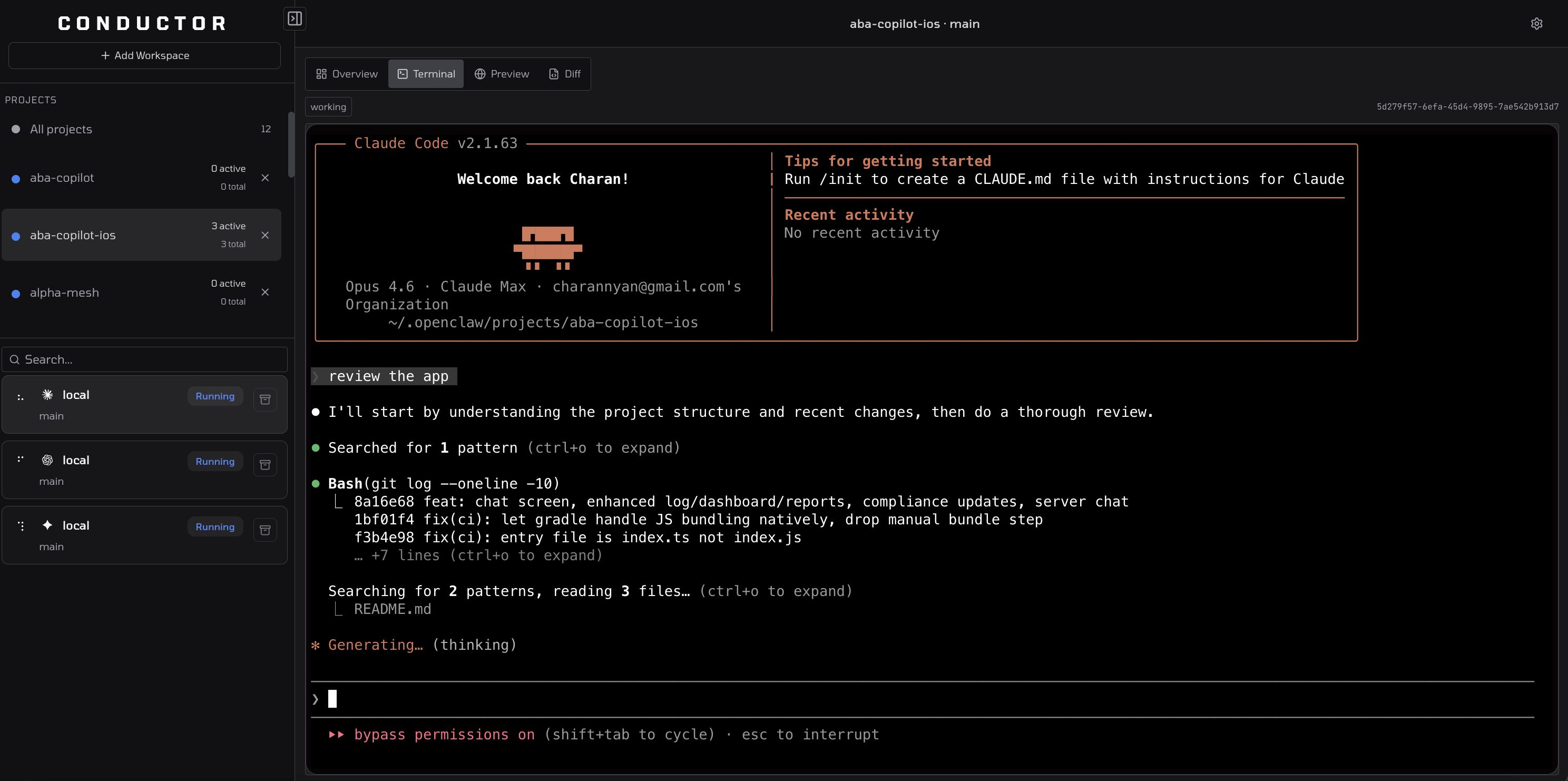 Claude Code terminal