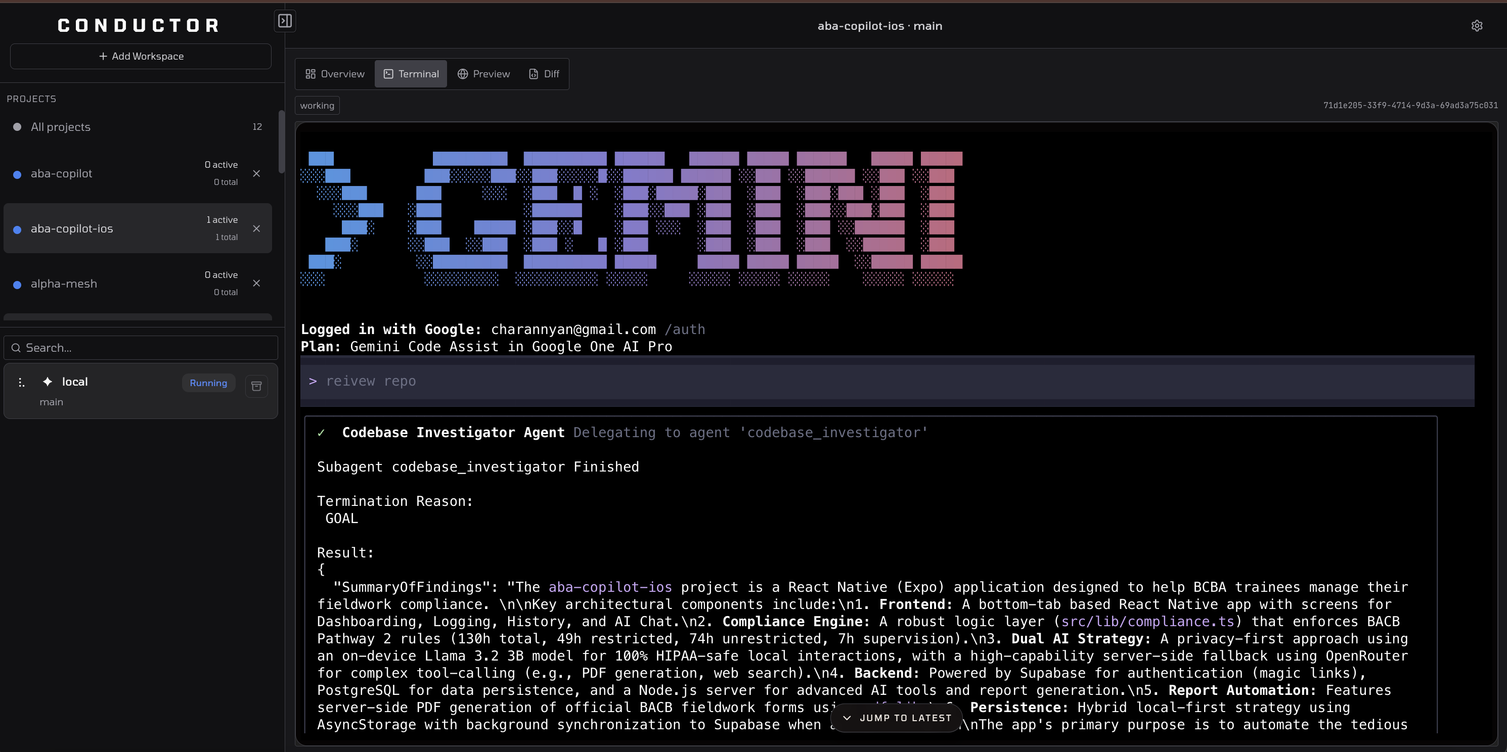 Gemini terminal