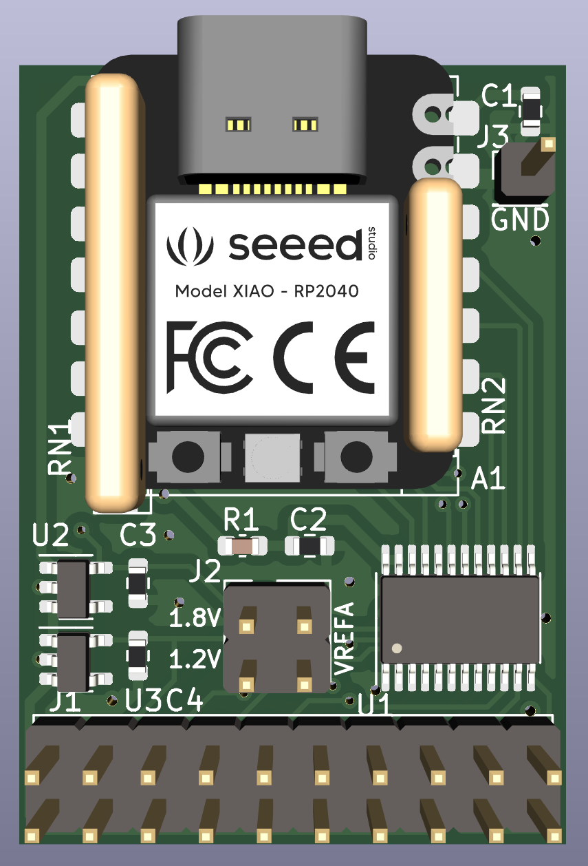 Xiao rp2040 level shifter v1, from the project README