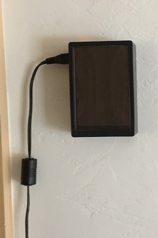 Raspberry Pi Controller mounted to wall