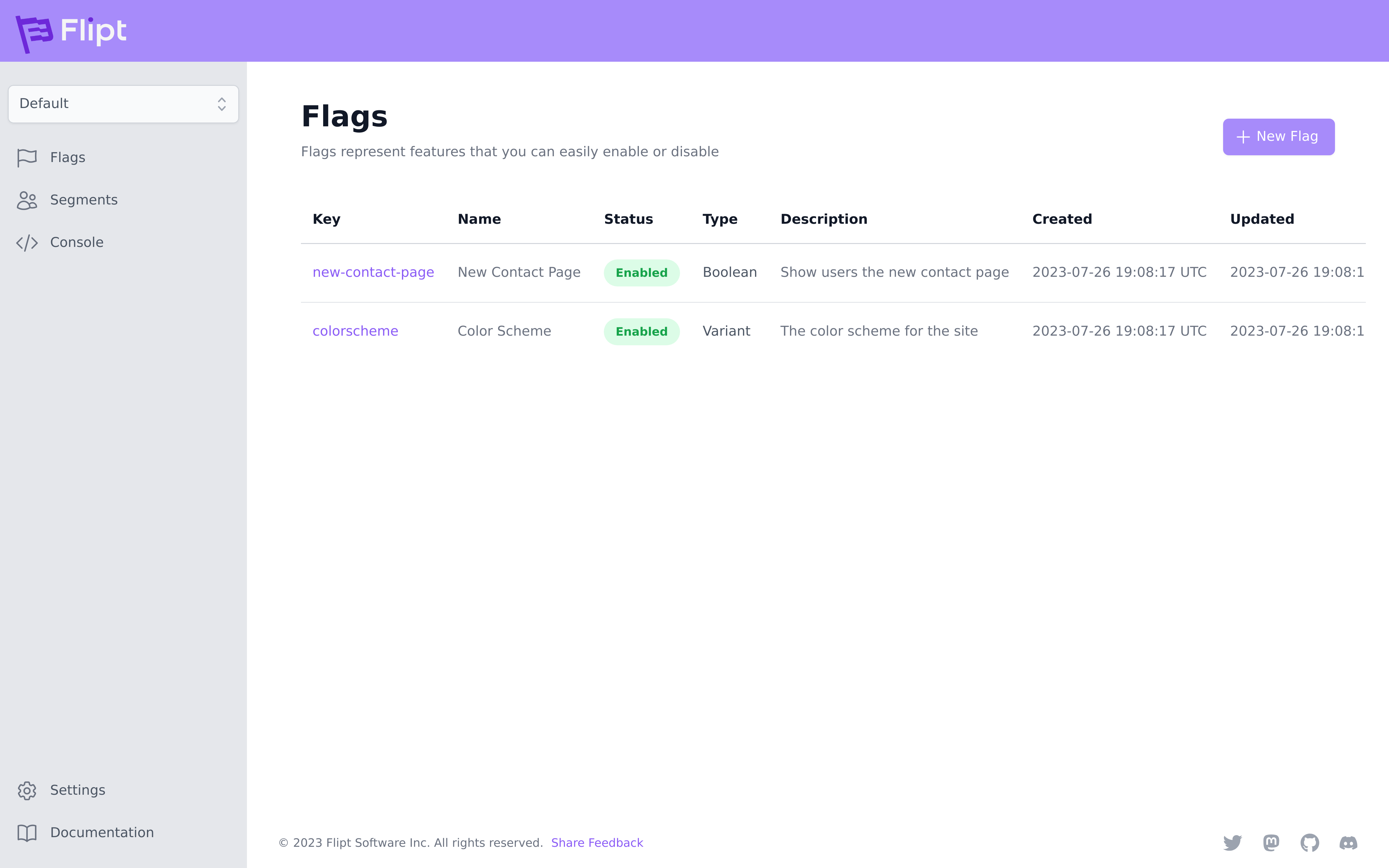 Flipt Dashboard