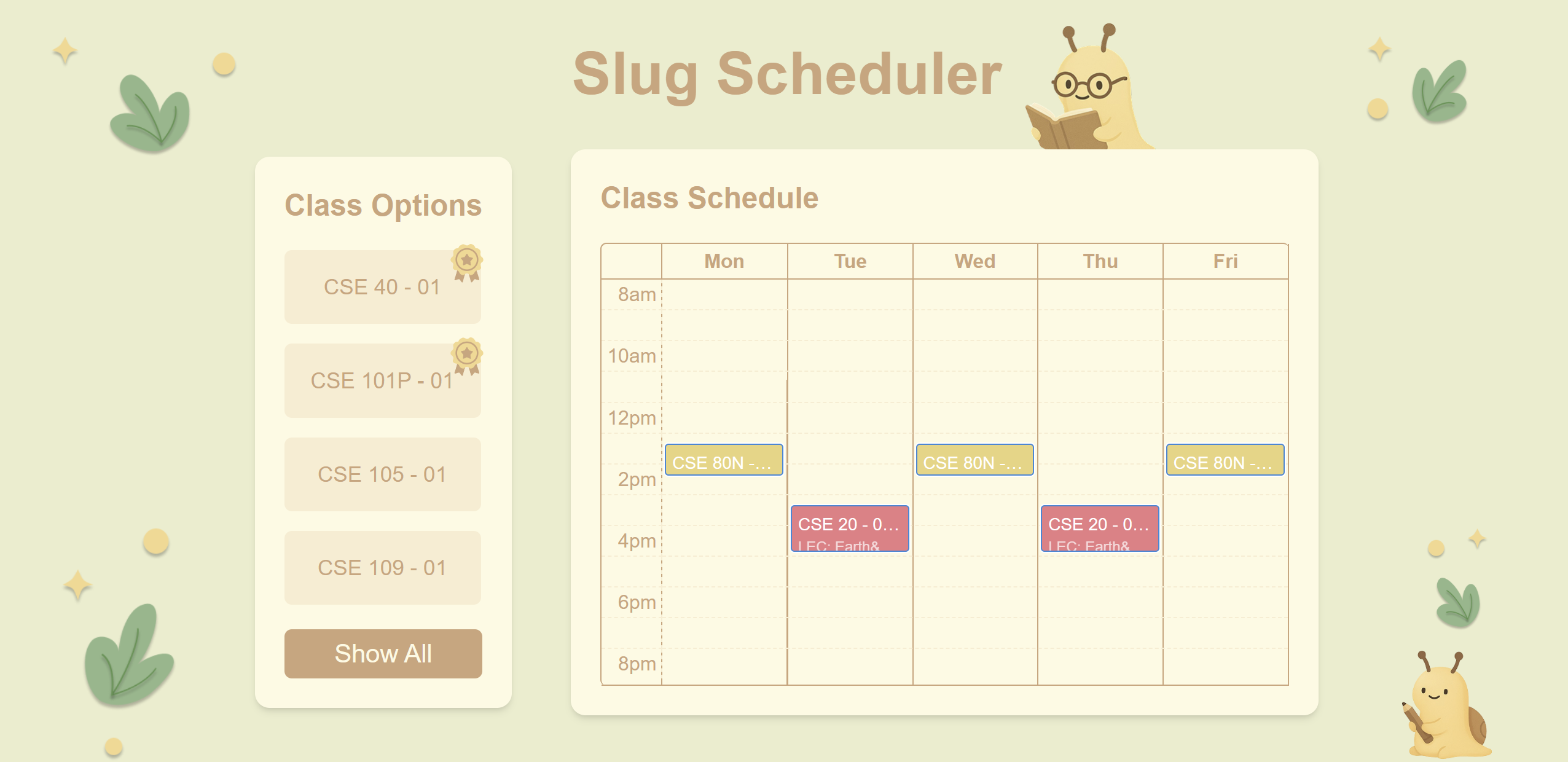 Calendar View