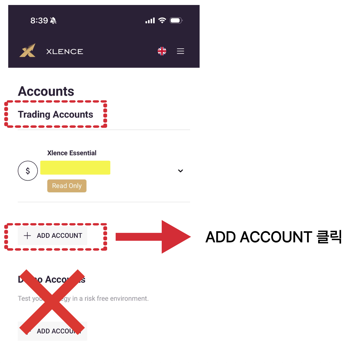 ADD ACCOUNT