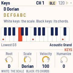 The Keys page