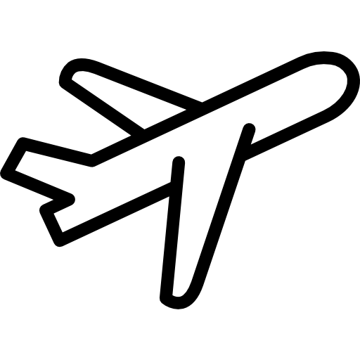 DCS BIOS Communicator logo - a vector outline of an airplane