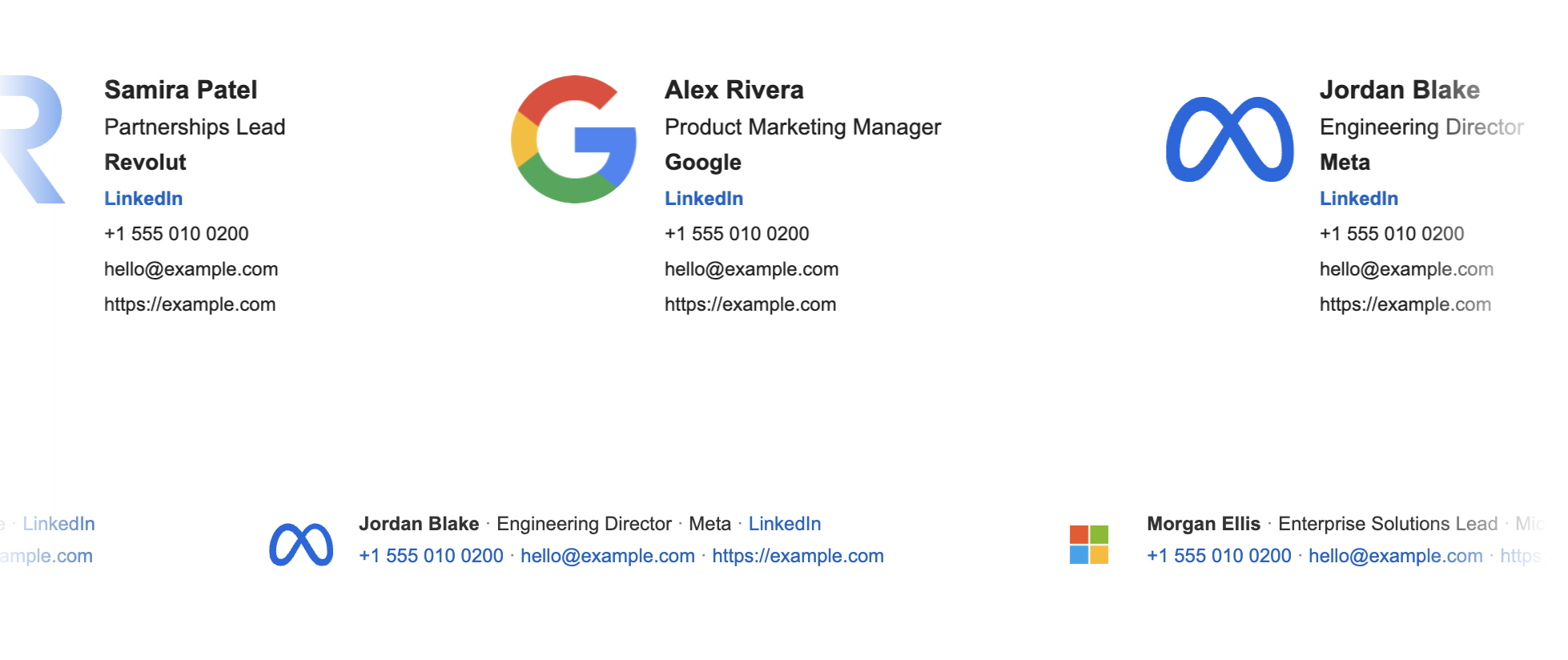 Email Signature Editor screenshot