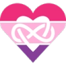 trans pride heart
