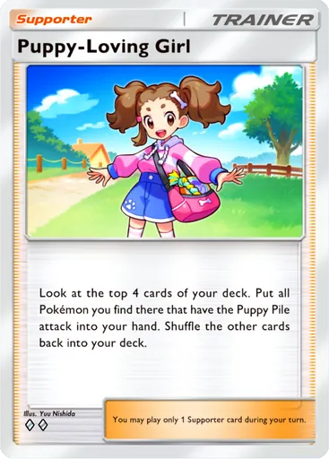 Puppy-Loving Girl