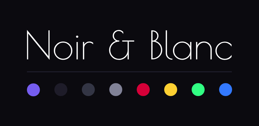 Noir & Blanc banner