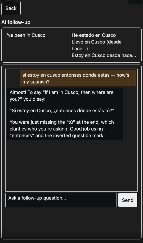 AI follow-up