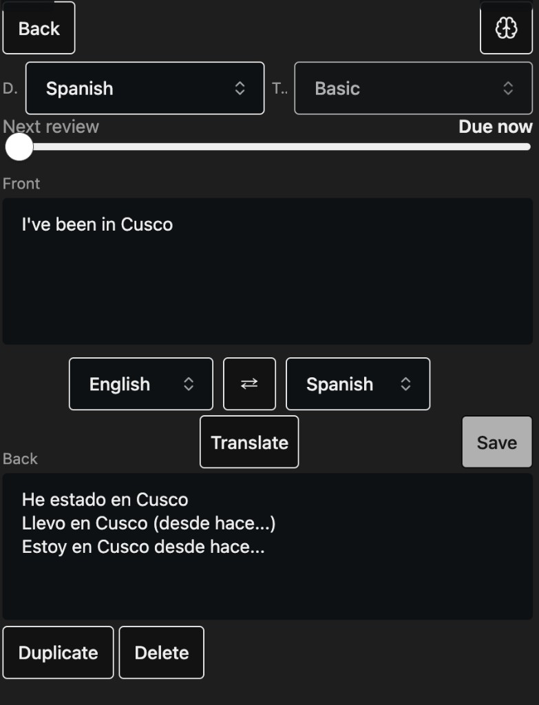 Card editor