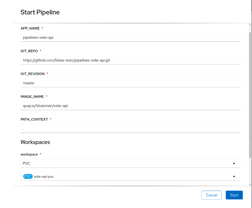 Vote API Pipeline