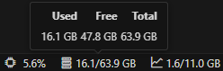 RAM tooltip