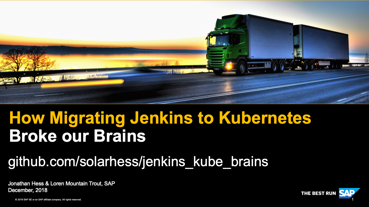 How migrating jenkins to kubernetes broke our Brains