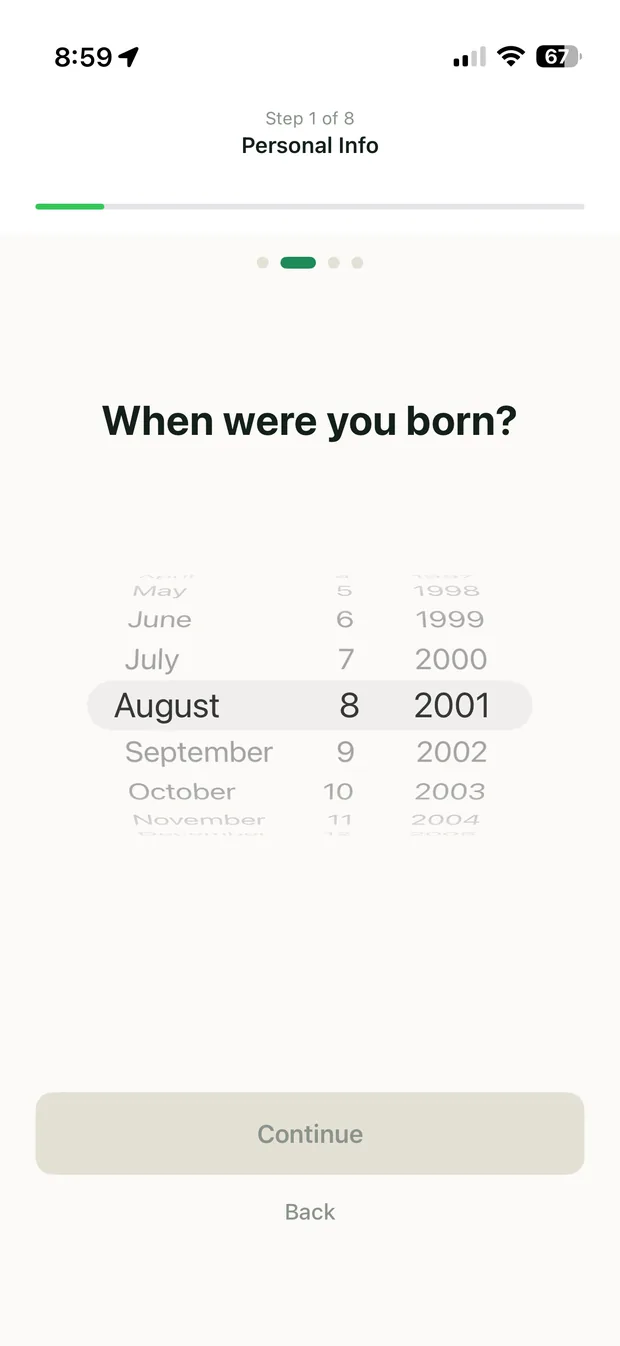 Date of birth