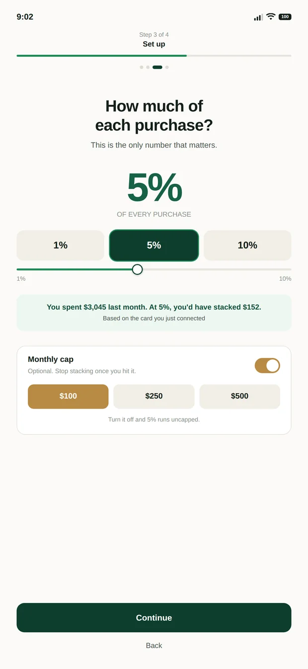 After — one screen