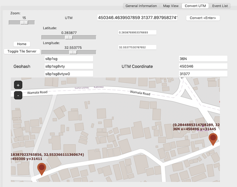 UTM grid converter tool