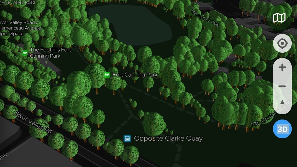Screenshots of 3D trees