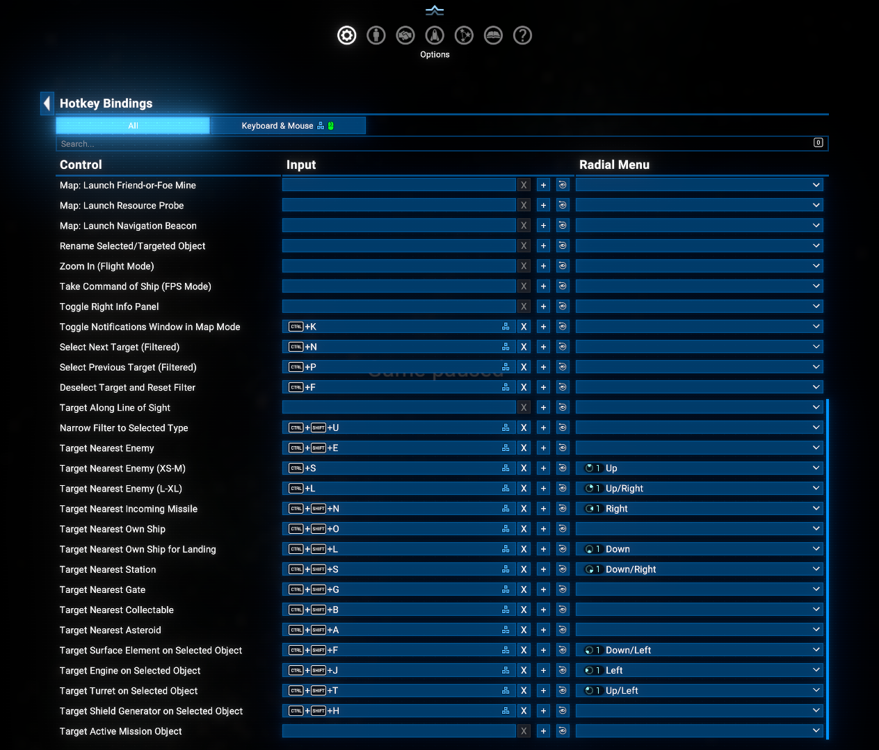 分配径向菜单位置