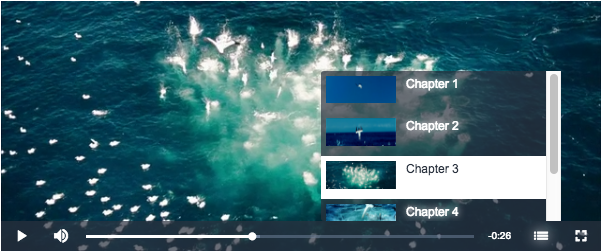 Chapter thumbnails in video.js