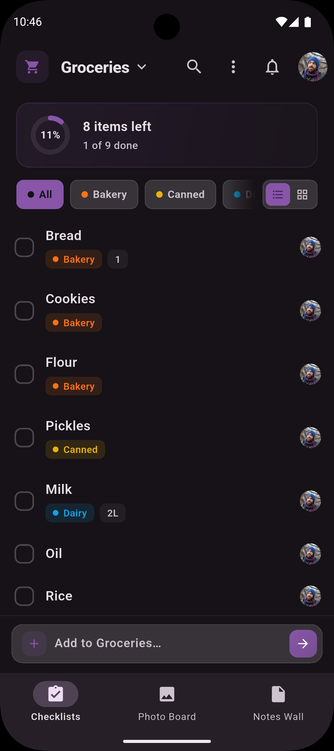 Checklists