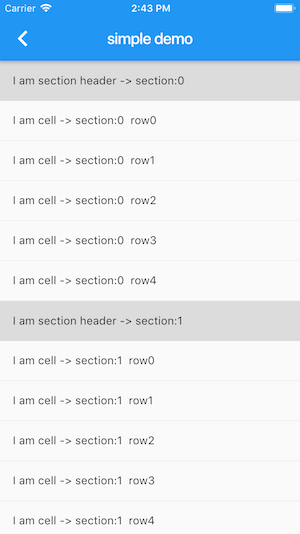 Flutter ListView With Section Header