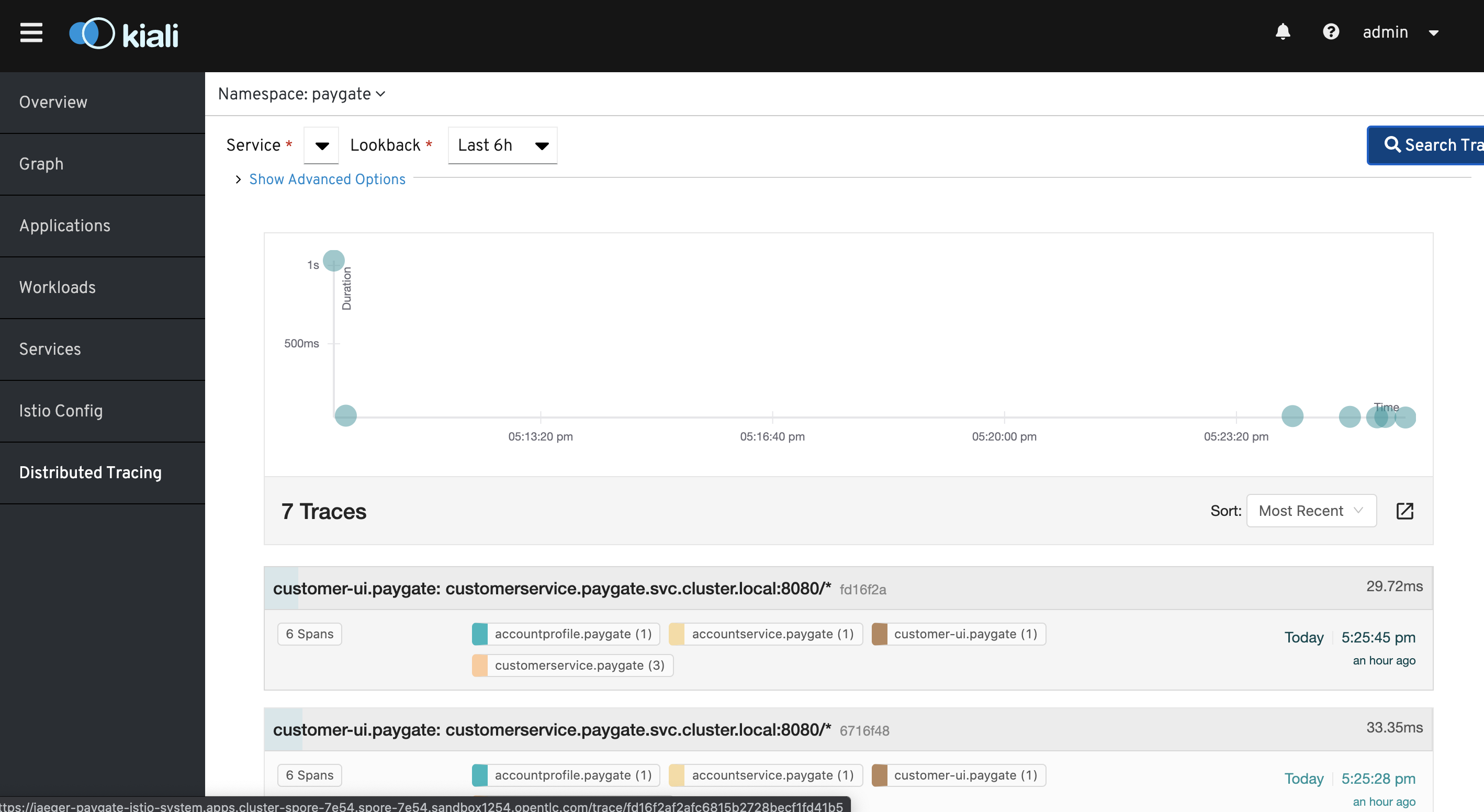 ServiceMesh Kiali with Jaeger