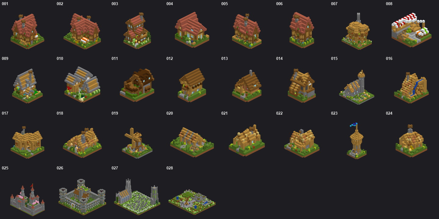 Medieval built-in asset sheet