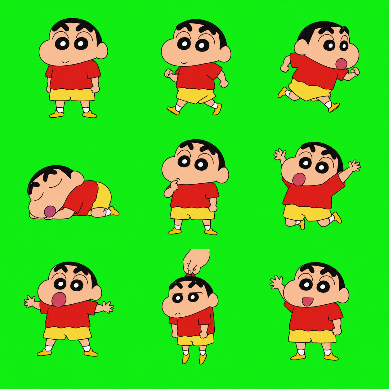 Shin-chan desktop pet state preview