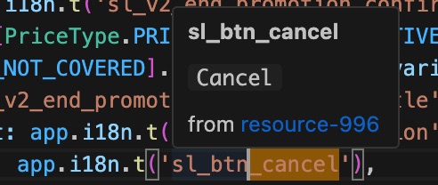 Hover to Show Translation