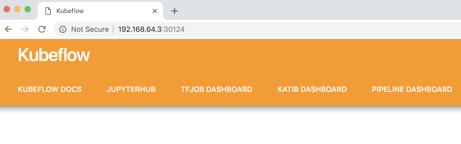 Kubeflow UI