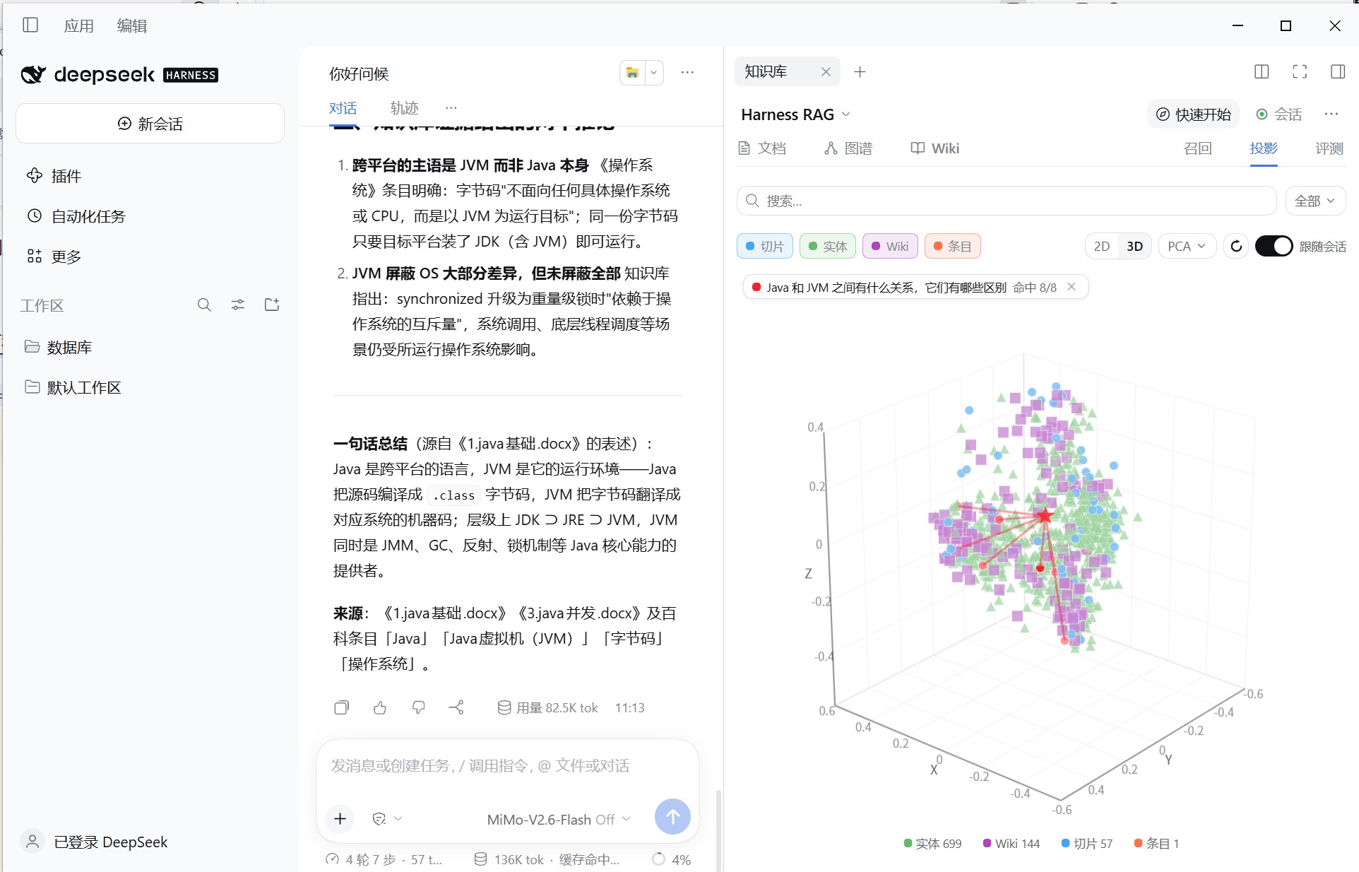 向量空间 3D 投影