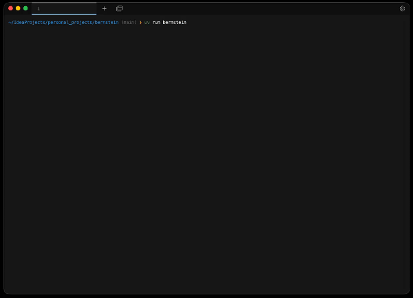 Bernstein terminal demo