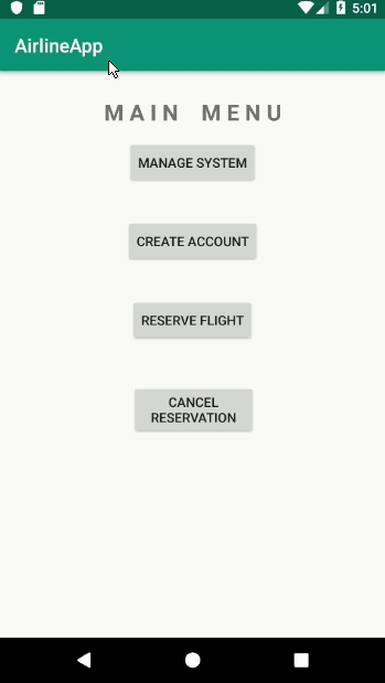 Manage application system demo.