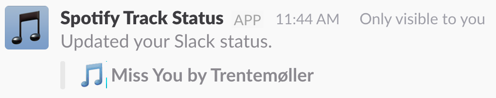 slack status update