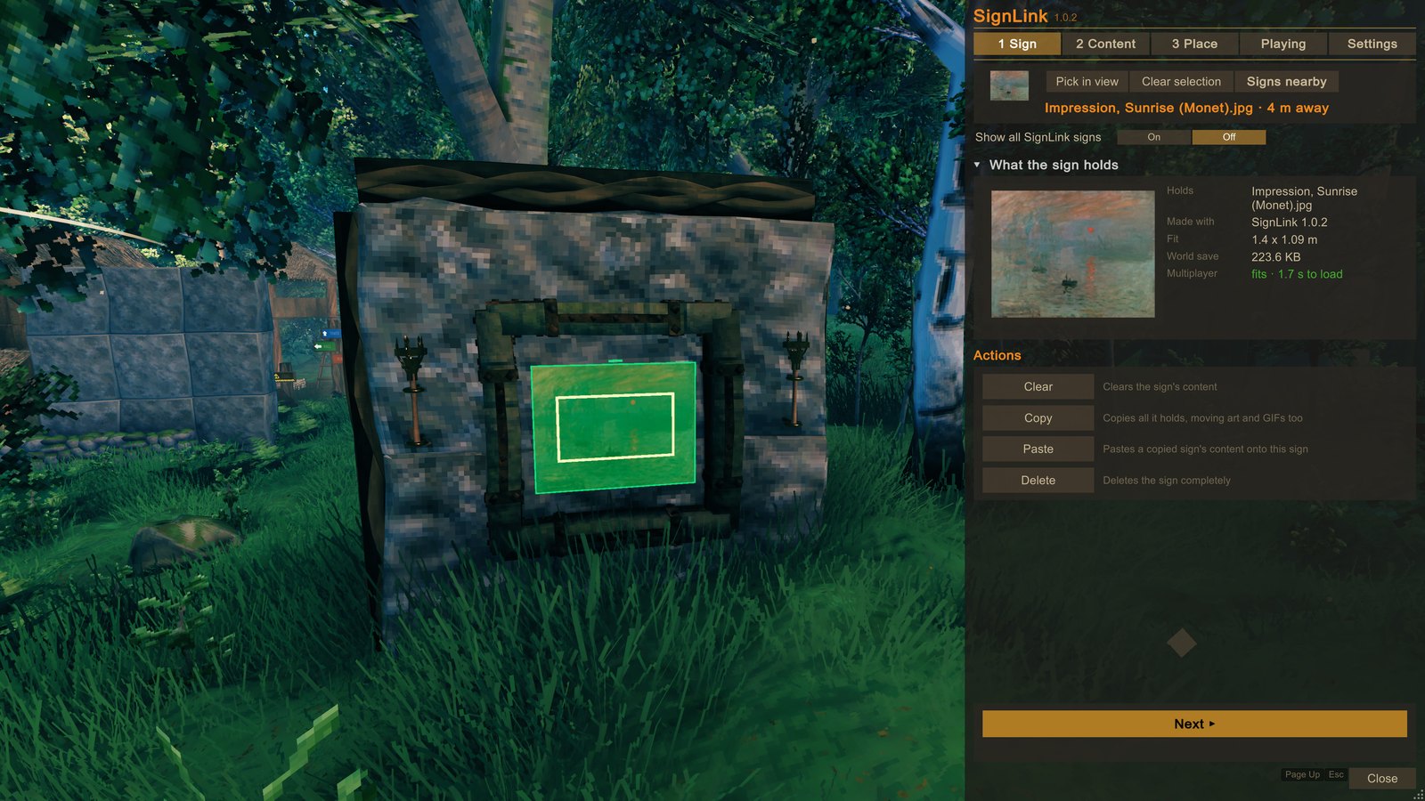 Step 1: the Sign tab