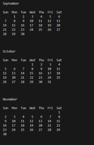GitHub - chetankumarpulipati/cpp-calendar-main